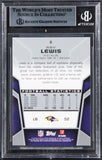 Ravens Ray Lewis Authentic Signed 2010 Topps Unrivaled #6 Card BAS Slabbed