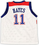 WASHINGTON BULLETS ELVIN HAYES AUTOGRAPHED SIGNED WHITE JERSEY JSA STOCK #215702