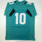 Autographed/Signed LAVISKA SHENAULT Jacksonville Teal Football Jersey BAS COA