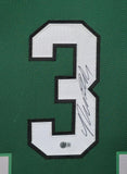 FRAMED PHILADELPHIA EAGLES NOLAN SMITH JR AUTOGRAPHED SIGNED JERSEY BECKETT HOLO