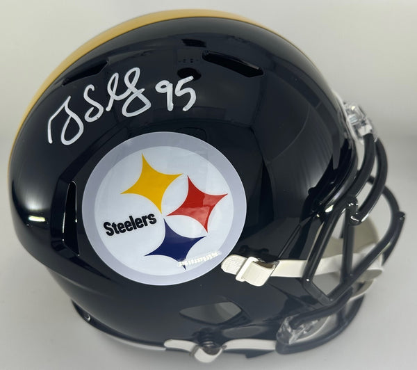 Steelers Linebacker GREG LLOYD Signed Full Size Replica Speed Helmet AUTO - JSA