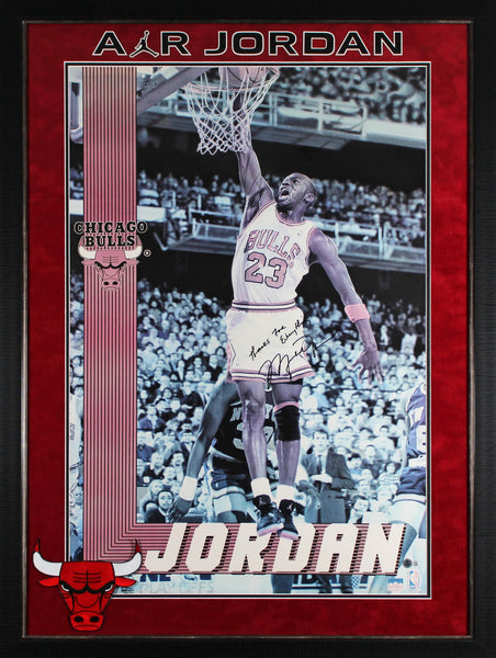 Bulls Michael Jordan Authentic Signed 24x36 Poster Autographed BAS #AE64036