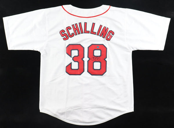 Curt Schilling Signed Boston Red Sox Jersey (AWM Holo) 3xWorld Series Champion