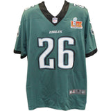 Saquon Barkley Autographed Philadelphia Eagles Nike XL Jersey Damage JSA 56900
