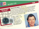 Mark Lye Autographed 1991 Pro Set #104 Trading Card Beckett 44875