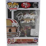 Joe Montana Autographed San Francisco 49ers Funko Pop! #216 HOF Fanatics 53791