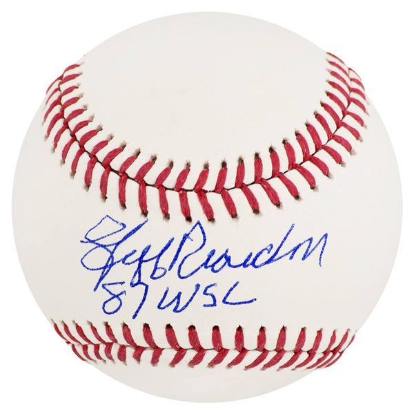 Jeff Reardon Signed Rawlings Official MLB Baseball w/87 WSC - (SCHWARTZ COA)