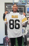 Hines Ward Signed/Autographed Steelers White Custom Jersey PSA/DNA 164816