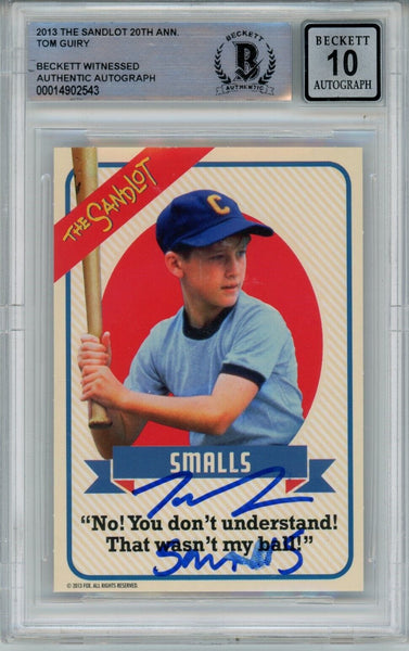 Tom Guiry Signed The Sandlot 20 Anniv. Insert Beckett Auto 10 40661