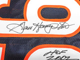 BEARS DAN HAMPTON AUTOGRAPHED BLUE JERSEY "HOF 2002" BECKETT WITNESS 231047