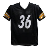 Jerome Bettis Autographed/Signed Pro Style Black XL Jersey BAS 28150