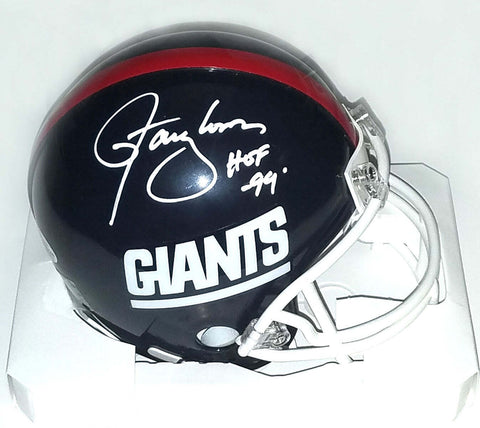 Lawrence Taylor Signed Giants Mini Helmet W/HOF 99 Beckett Witnessed White Paint