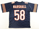 Wilber Marshall Signed Chicago Bears Jersey (Beckett) 3xPro Bowl Linebacker