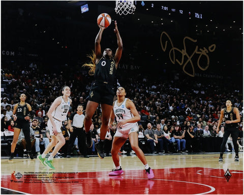 Jackie Young Las Vegas Aces 2023 WNBA Finals Champion Signed 8x10 Action Photo
