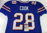 James Cook Signed Bills Jersey (JSA COA) Buffalo 2022 2nd Rnd Pk / Univ. Georgia