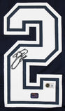Emmitt Smith Authentic Signed Navy Pro Style Jersey Autographed BAS Witnessed 2