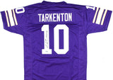 Fran Tarkenton Autographed Purple Pro Style Jersey HOF - Beckett W Hologram