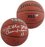 Lakers Wilt "The Stilt" Chamberlain Signed Spalding I/O Basketball BAS #A11267