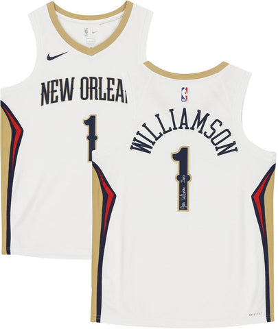 Zion Williamson Pelicans Signed Jordan Brand Swingman Jersey w/"Zanos" Insc