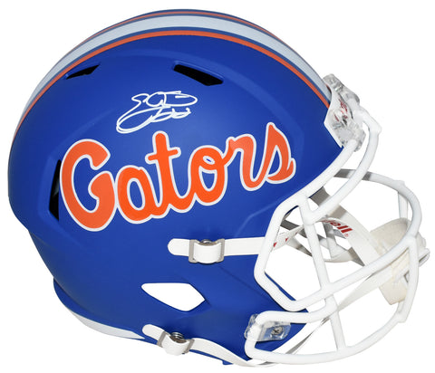 EMMITT SMITH AUTOGRAPHED FLORIDA GATORS BLUE FULL SIZE SPEED HELMET BECKETT