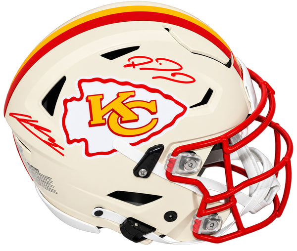 PATRICK MAHOMES & KENNETH WALKER SIGNED CHIEFS RETRO AUTHENTIC SPEEDFLEX HELMET