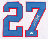 Rodney Hampton Signed New York Giants Jersey (PSA COA) 2xPro Bowl (1992,1993) RB