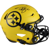 Troy Polamalu Signed Pittsburgh Steelers Rave SpeedFlex Helmet Beckett 50274