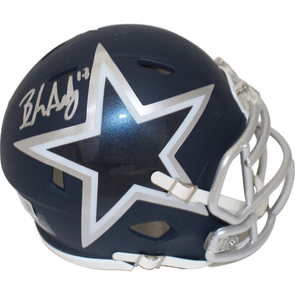 Brandon Aubrey Autographed Dallas Cowboys AMP Mini Helmet Beckett 43117