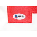 Phil Esposito Autographed/Signed Pro Style White Jersey Beckett 43411