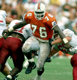 Warren Sapp Signed Miami Hurricanes 36"x39" Framed Jersey (Beckett COA) 91 Champ