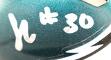 Jihaad Campbell Autographed/Signed Philadelphia Eagles Mini Helmet Beckett 52729