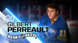Gilbert Perreault Signed Buffalo Sabres Mini Helmet (TSE) French Connection Line