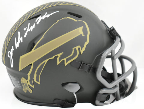 Joe DeLamielleure Autographed Buffalo Bills Salute 2025 Speed Mini Helmet -Prova
