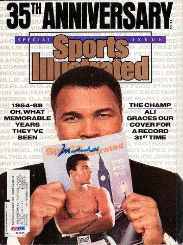 Muhammad Ali Autographed Signed Sports Illustrated Magazine PSA/DNA #S06866