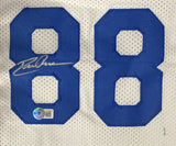 Roger Staubach Drew Pearson Signed Custom White Pro-Style Football Jersey BAS