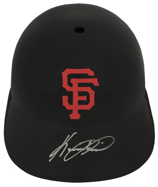 Kevin Mitchell Signed Giants Replica Souvenir Batting Helmet - (SCHWARTZ COA)