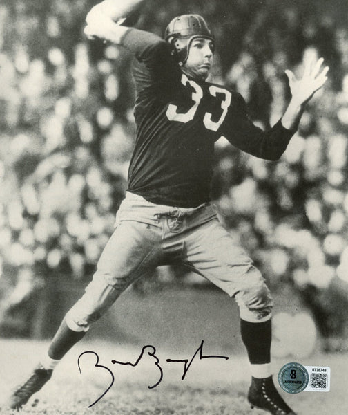 Sammy Baugh Autographed Washington Redskins 7x8.5" Photo B&W Throw Beckett 56860