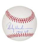 Rickey Henderson Signed Oakland Athletics OML 1406 SB Baseball Beckett 41197