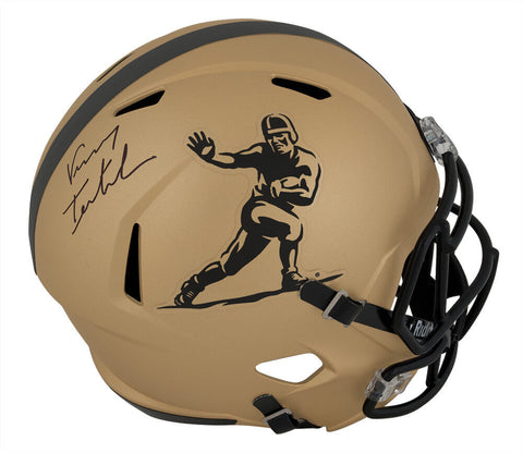 Vinny Testaverde Signed Heisman Trophy Logo Gold Riddell F/S Helmet - (SS COA)