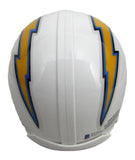 Antonio Gates HOF Signed/Auto Chargers White Mini Football Helmet Beckett 213361