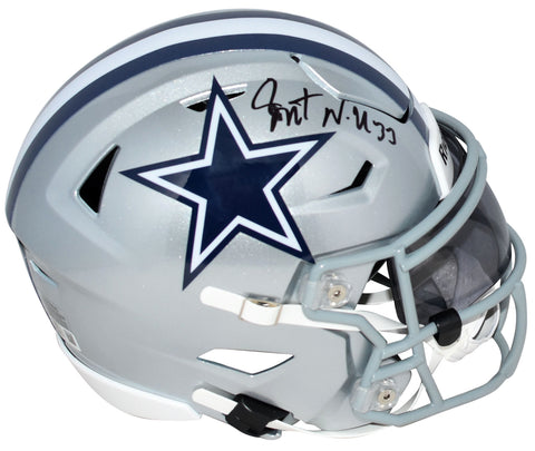 JAVONTE WILLIAMS AUTOGRAPHED DALLAS COWBOYS SPEEDFLEX MIDI HELMET BECKETT
