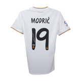 Luka Modric Signed Real Madrid FC Home Soccer Jersey #19 with Beckett COA