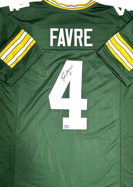 Packers Hall of Famer BRETT FAVRE Signed Custom Replica Green Jersey AUTO - JSA