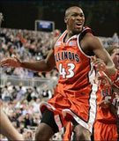 Roger Powell Jr Signed Illinois Illini Jersey Inscribed "2005 Final 4"(Schwartz)