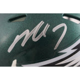 Michael Vick Autographed Philadelphia Eagles Mini Helmet Beckett Witness 49867