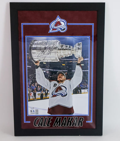 Cale Makar Signed Colorado Avalanche 16x20 Conn Smythe Trophy Photo Fanatics COA