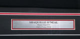 HEAT SHAQUILLE O'NEAL AUTOGRAPHED FRAMED BLACK JERSEY BECKETT WITNESS 243018