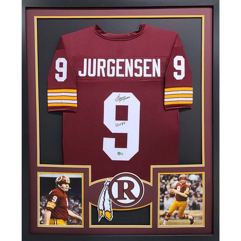 Sonny Jurgensen Autographed Signed Framed Washington Redskins Jersey BECKETT