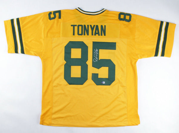 Robert Tonyan Signed Green Bay Packers Throwback Jersey (Beckett Hologram) T.E.