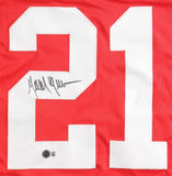 Mike Brown Signed Nebraska Cornhuskers Career Stat Jersey Beckett/ Chicago Bears